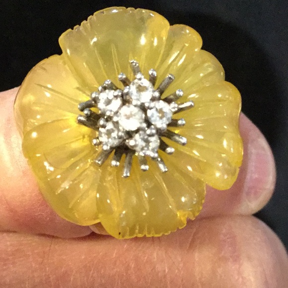 Vintage Bakelite 925 Ring, - Picture 5 of 7